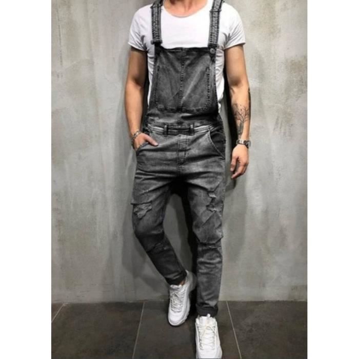 Salopette cuir homme top