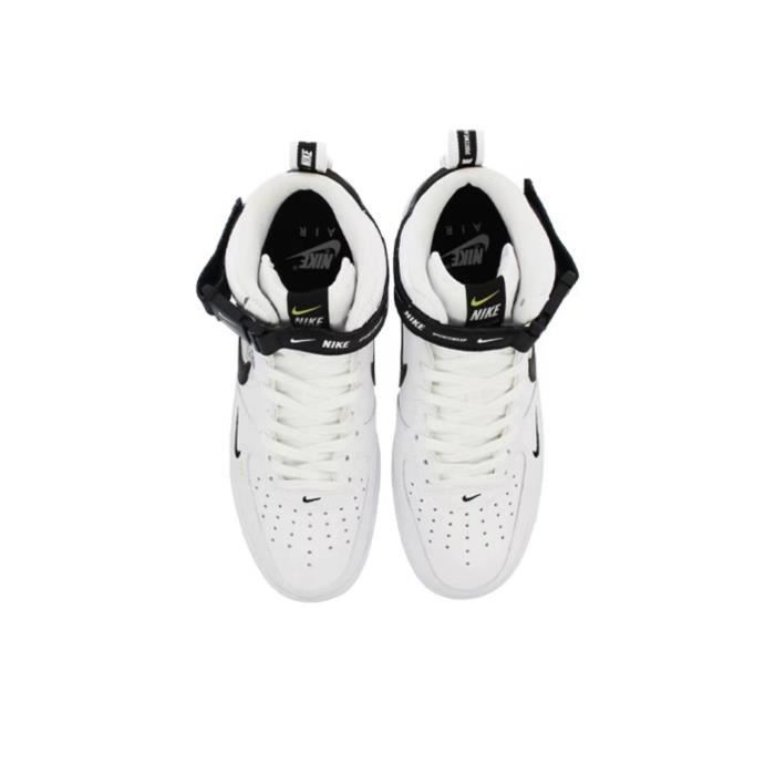 Nike Air Force 1 07 mid LV8 Utility Black Jaune Cdiscount Chaussures