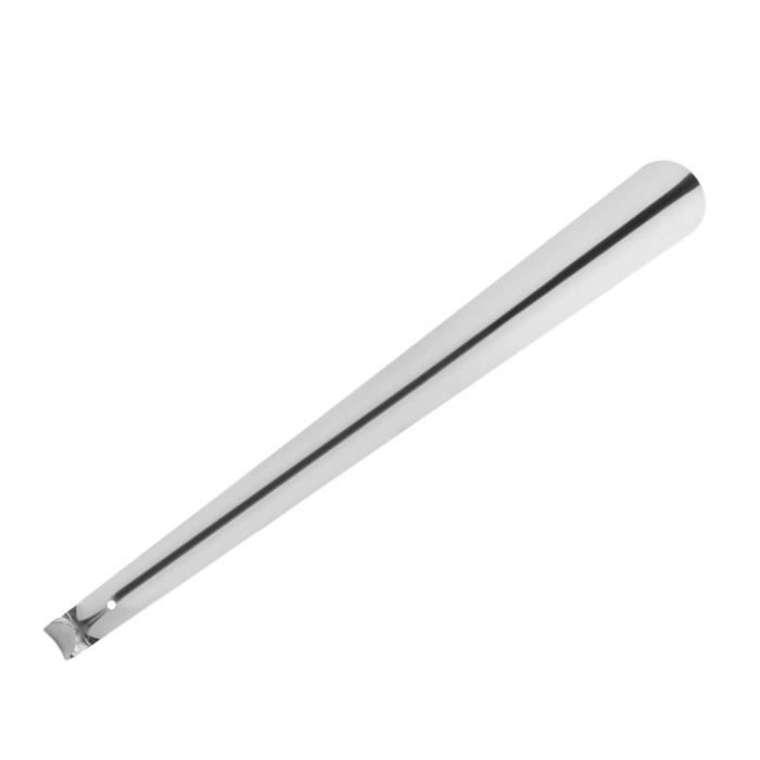 Chausse-pied En Acier Inoxydable Longueur 42 Cm - Lot De 3, Stable Et Ergonomique, Pour éviter De Se Baisser
