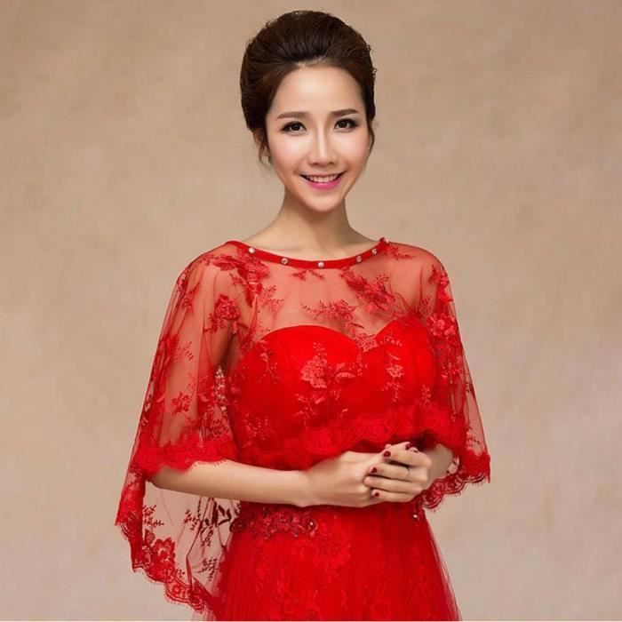 Bolero rouge mariage top