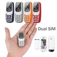 Mini téléphone portable BM10 - OUTAD - Double carte SIM - Lecteur de musique Bluetooth - Noir-3