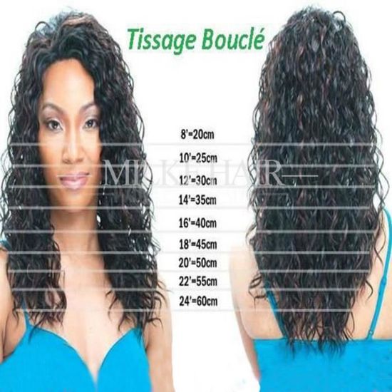 16 pouces cheveux