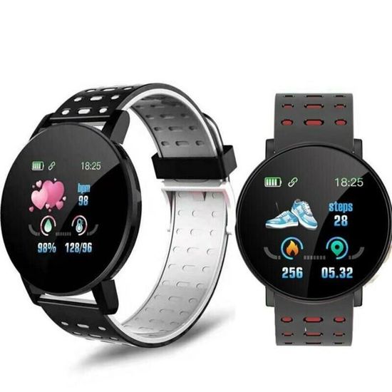 Montre Connectée Bluetooth Smartwatch 119 plus ios iPhone Samsung Etanche Sport 