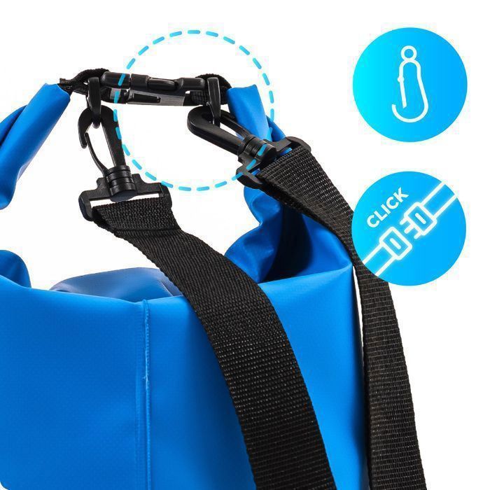 PVC, Sac Étanche avec Bandoulière, Idéal pour le camping, les sports Nautiques et les Voyages PVC, Sac Étanche avec Bandoulière, Idéal pour le camping, les sports Nautiques et les Voyages