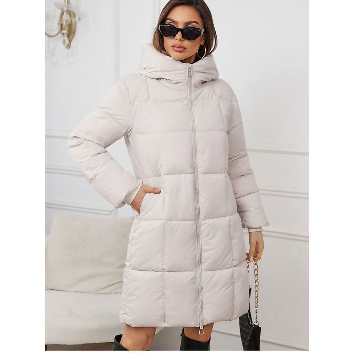 VITATA Doudoune Femme Longue – Manteau Hiver avec Capuche, Coupe