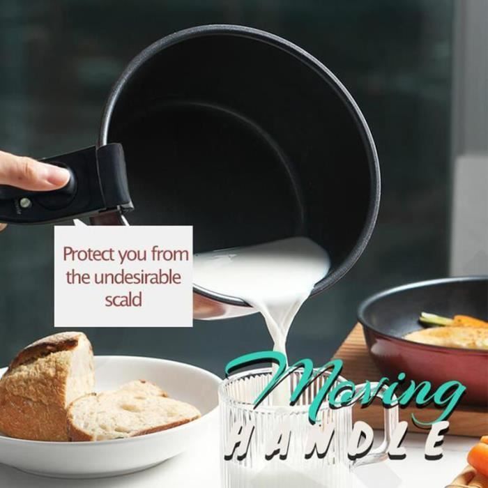 Poignée de casserole amovible Poignée de remplacement Poignée de wok  Poignée de clip Poêle à frire Marmite universelle anti-brûlure