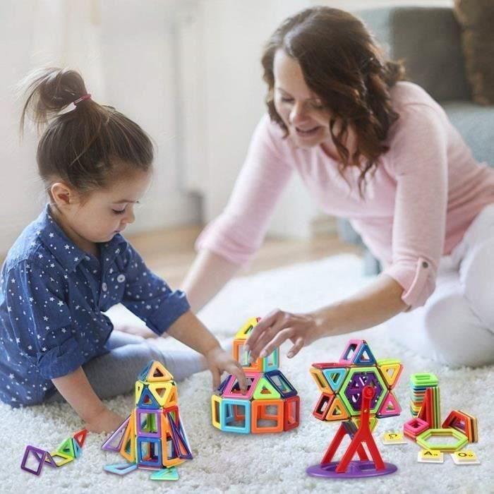 TD® Bloc Construction Magnétique Enfant 108 Pièces Mini Jeux