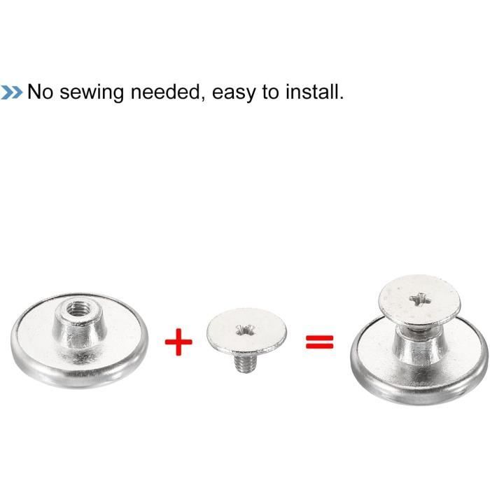 12x9.5mm Kayak Pale Boutons-pression, 8 Set Pôle Bouton Poussoir