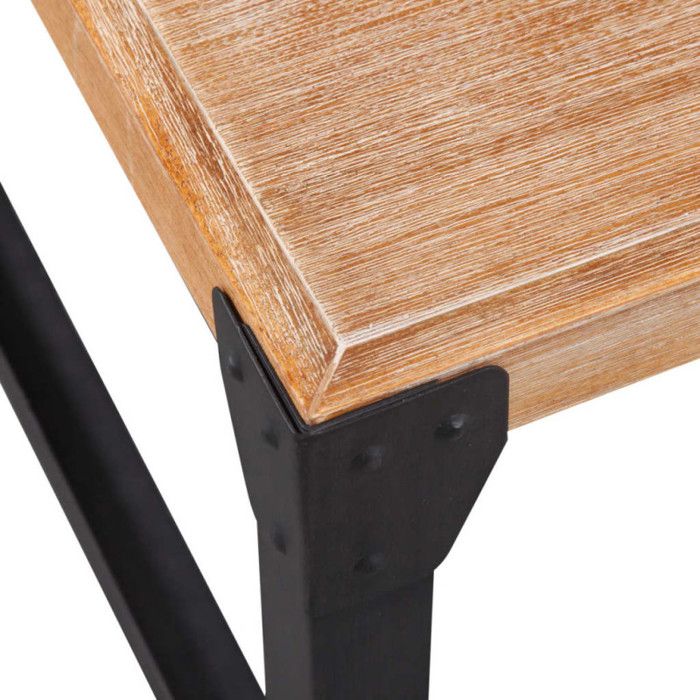 Table Basse FLAM En Pin Massif 100x50x32.5 Cm VidaXL - Neuf