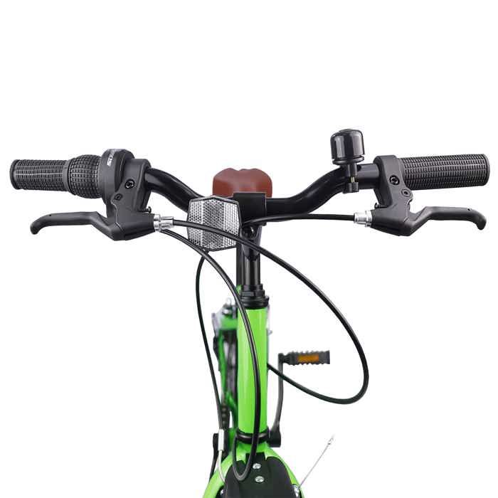 VidaXL Vélo pour Enfants 24 Pouces 6-Speed pour les 8-12 ans Noir 42009565 - Sport