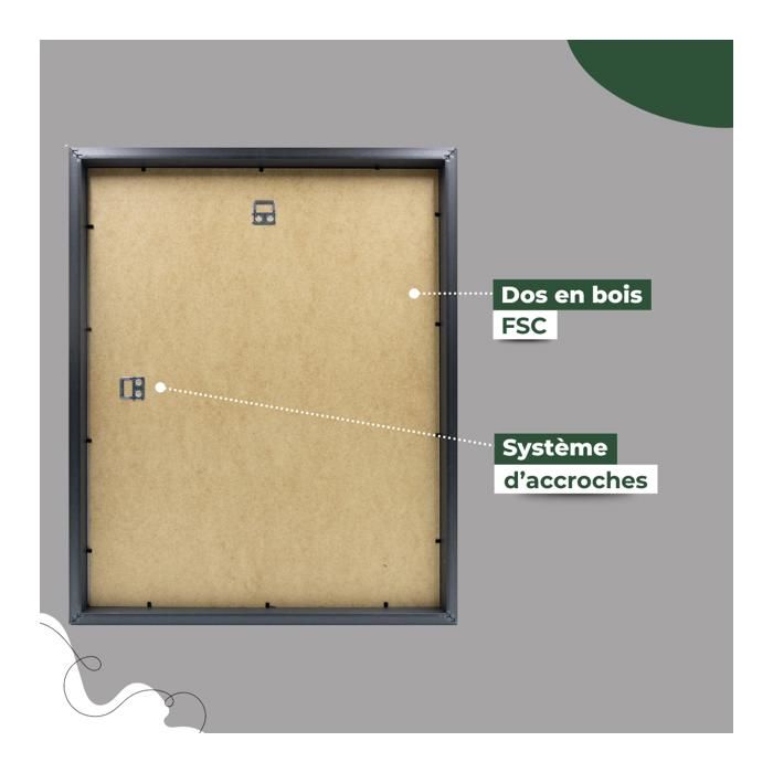 Brio 29796 Cadre Photo Tekno Aluminium Argent 30 x 40 cm