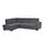 Canape tissu 3 places angle reversible