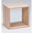 Cube de rangement - SWITHOME - Noa Hêtre - Marron - Aspect bois - 28 cm - 36 cm - Contemporain-0