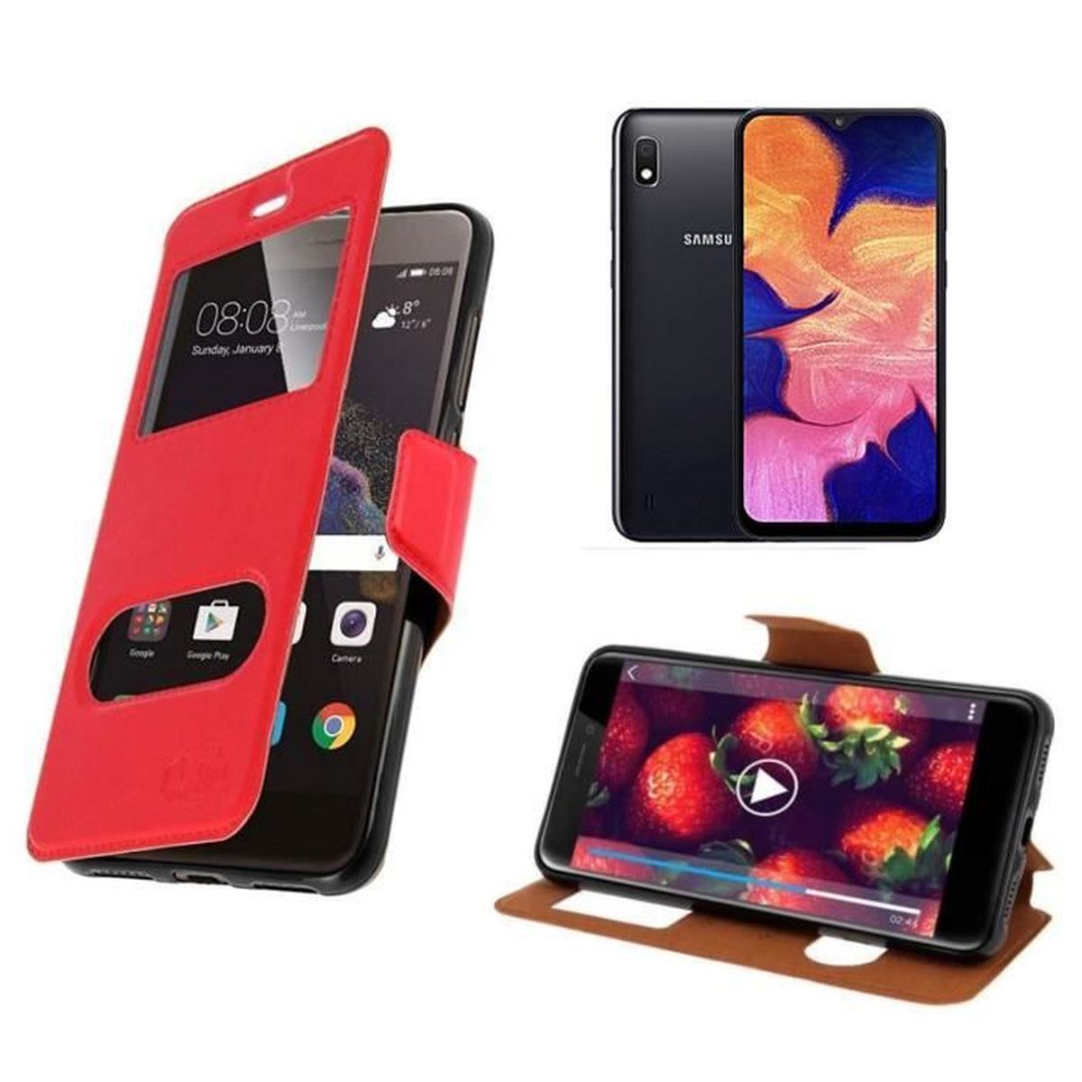 coque a clapet samsung a10