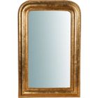 BRANDT BISCOTTINI BISCOTTINI - Miroir mural en bois finition feuille d'or antique Fabriqué en Italie L52XPR5XH81 cm