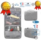 PASSIONOVA INN® Trousse de Toilette crochet à suspendre voyage grande volume imperméable sac à main cosmétique rigide pliable étanche rigide