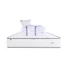LUXURY LITERIE Matelas 90x190 cm, Iris, 20 cm, mémoire de forme, ferme, face été/hiver + 1 oreiller + couette