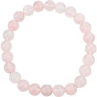 Bracelet pierres naturelles - quartz rose - 24 perles
