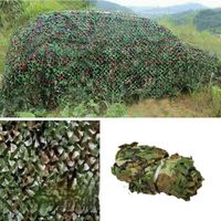 Filet de Camouflage militaire Woodlands feuille 3 x 5 m (Camouflage pour chasse-Camping） HB056