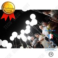 TD® Lot de 50 Pièces de Ballons LED Lumineux Blanc Décoration Espace de fête Lumineuse pour Mariage Fête Soirée/ Blancs occasion