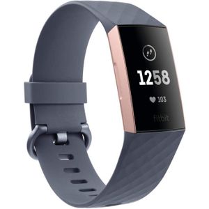 Montre connectée sport Fitbit - Charge 3 - Bracelet d’activité Forme et S