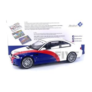 VÉHICULE CIRCUIT Voiture Miniature de Collection - SOLIDO 1/18 - BMW M3 E46 Streetfighter - 2000 - White / Blue / Red - 1806505