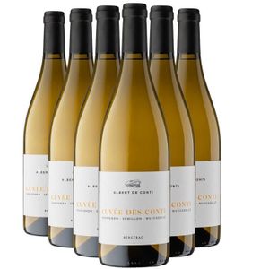 VIN BLANC Bergerac Cuvée des Conti Blanc 2022 - Bio - Lot de