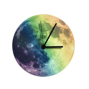 Horloge Murale Lune Phosphorescente Radiocommand/ée 30 cm ETL