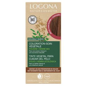 COLORATION Logona Coloration-soin brun châtaigne 100g