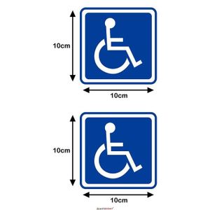 autocollant Sticker handicape moteur 4