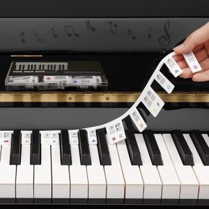 PACK PIANO - CLAVIER Étiquettes amovibles pour clavier de piano –étique