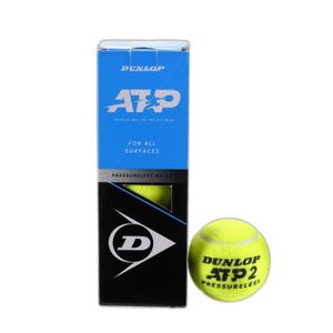BALLE DE TENNIS Lot de 3 balles de tennis Dunlop Atp Pressureless