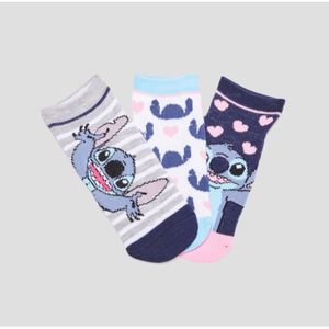 CHAUSSETTES DISNEY - Pack de 3 socquettes STITCH - multicolore