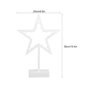 VEILLEUSE Omabeta Lampe de table étoile - Veilleuse LED en forme d'étoile lampe de table décor de Noël maison chambre cadeau pour enfant