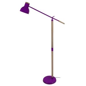 LAMPADAIRE TOSEL Lampadaire liseuse 1 lumières - luminaire intérieur - acier Violet - Style inspiration nordique - H170cm L80cm P80cm