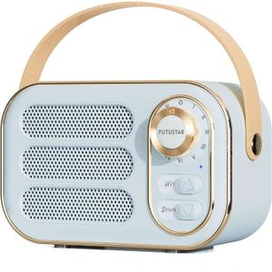 RADIO CD CASSETTE Haut-Parleur Bluetooth Rétro,Radio Portable à Onde