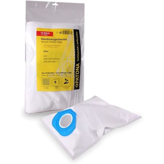 SQOON stofzuigerzakken voor Nilfisk 82095000 GS/GM 80-90 GAD GSD GMD