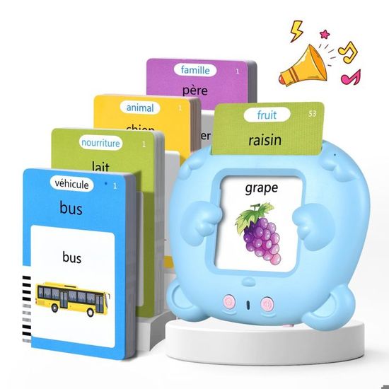Cartes Flash Parlantes Cartes éducatives pour Enfants Talking Flash Cards 112 Feuilles 224 Mots De 3+ Ans Montessori Jouets éducatifs pour Enfants Cadeaux d'anniversaire pour Enfants(Rose Cartes Flash Parlantes Cartes éducatives pour Enfants Talking Flash Cards 112 Feuilles 224 Mots De 3+ Ans Montessori Jouets éducatifs pour Enfants Cadeaux d'anniversaire pour Enfants(Rose