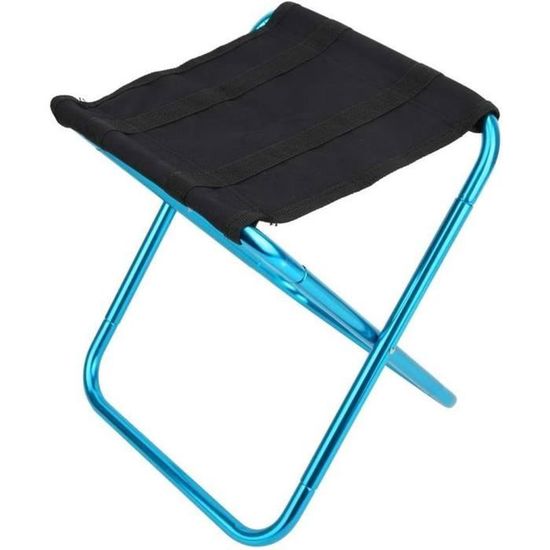 Tabouret De Camping Pliable Portable - Mini Chaise Support 100 Kg, Léger, Avec Sac De Transport