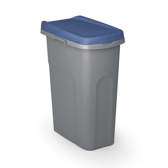 Lot De 3 Poubelles De Cuisine 25L – Couvercles Bleu, Jaune, Vert, Système De Tri, Dimensions 39x24x51 Cm - 3