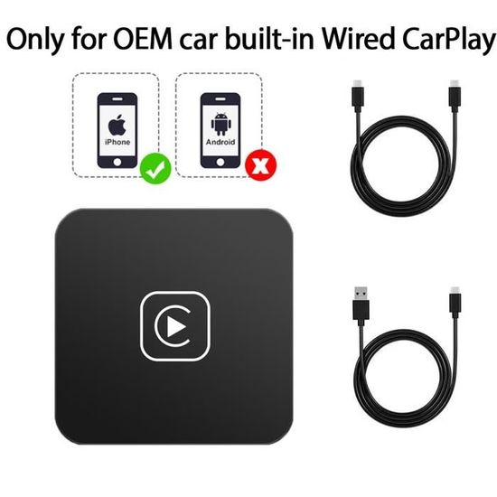 Boîtier CarPlay Mini sans fil iPhone : Tous Véhicules (2017 et +) – Donicars
