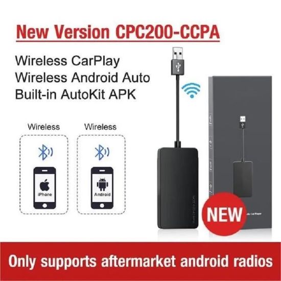 CTX-2266 | Clé CarPlay sans fil | Android auto | Apple carplay pour  autoradio | bol