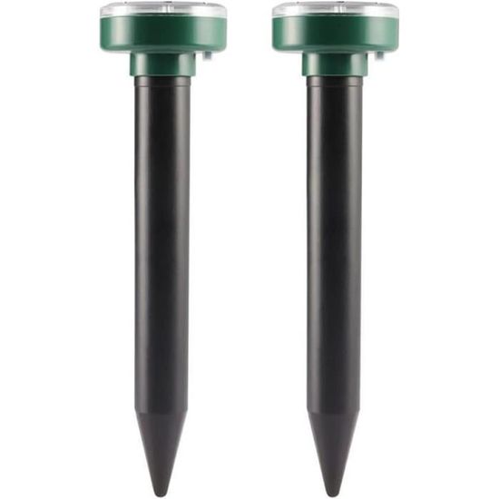 Ultrasons Animaux Extérieur à Ultrasons - 8 Pièces IP65 Anti-Taupes, Campagnols Et Serpents Répulsif Taupe Solaire