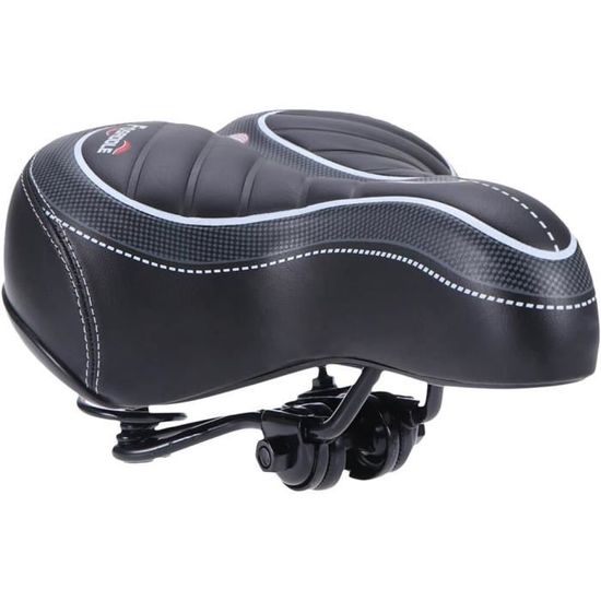 Selle De Vélo Confort Gel - Unisexe - Noir - Pour Route Et VTT - Neuve