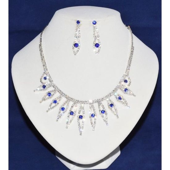 Unicra Parure De Bijoux De Mariage Avec Collier Et Boucles D