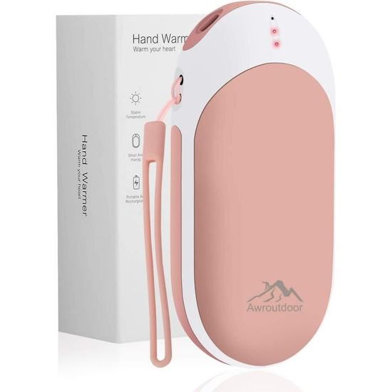 Chauffe Main Chauffe-Mains Rechargeable USB - 2 Packs Avec 3 Modes De Chauffage Réglables - Cadeaux Pour Raynauds, Golf, Camping, Randonnée Chaufferette Rechargeable