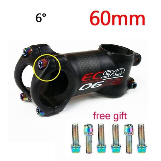Accessoire vélo,EC90 31.8 vtt tiges carbone 6-17 degrés tige courte