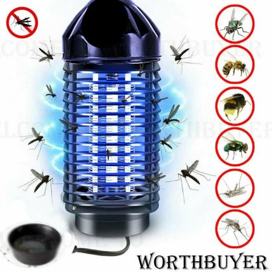 Eg _ Électrique LED UV Léger Anti-moustique Lampe Fly Bug Insecte Zapette Piège 