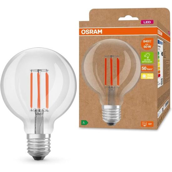Lot De 3 Ampoules LED OSRAM Blanc Chaud 2700K - 5W, 240V, Pour Extérieur, Neuf Emballé