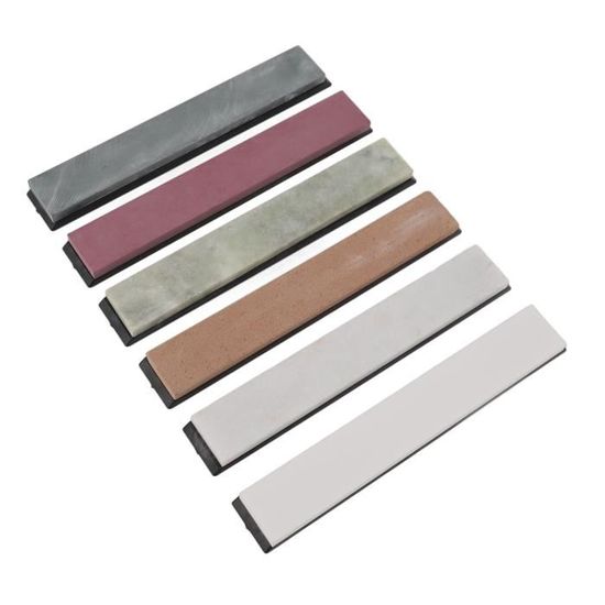 Pierre à Aiguiser 14 Pièces - 400/1000 3000/8000 Avec Base Bambou, Guide Angle Et Accessoires - Kit Complet Professionnel